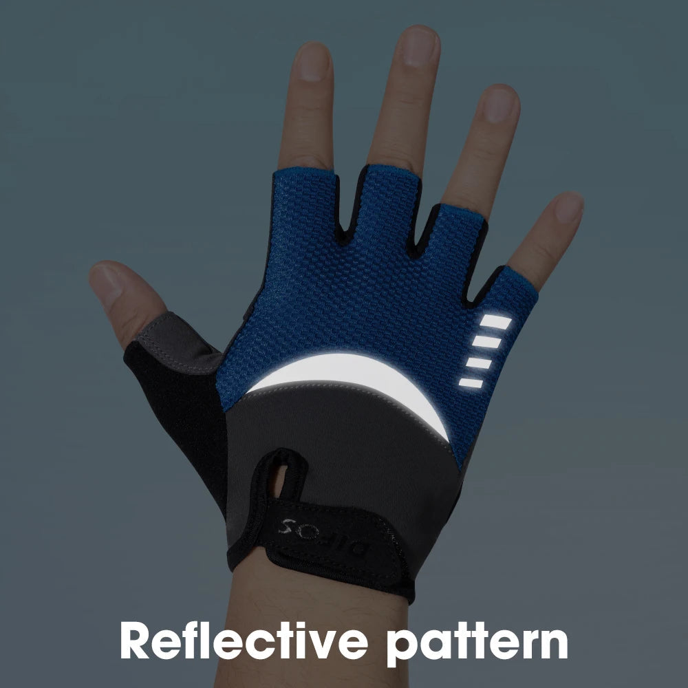 Difos Mens Short Finger Cycling Gloves Summer Outdoor Running Riding Motorcycle Fitness Sports Shockproof Breathable Gloves GlowCart