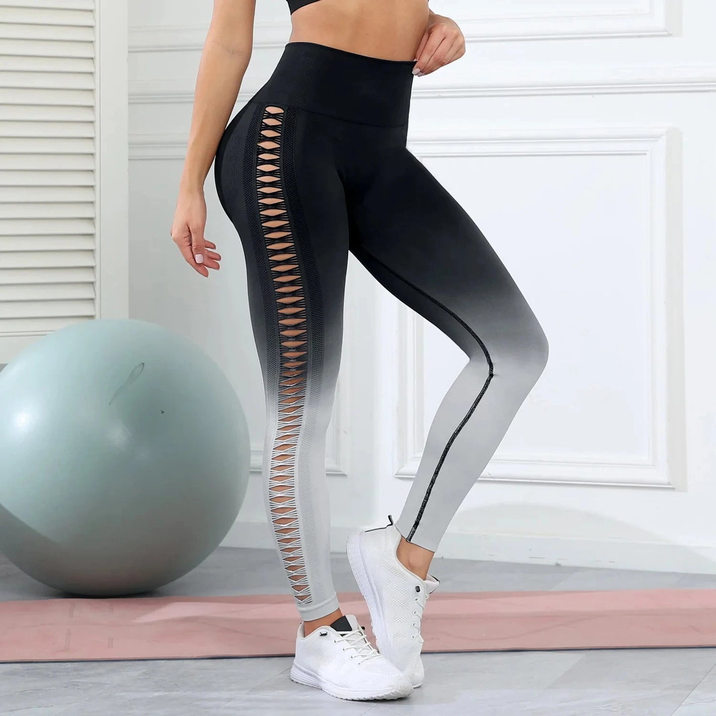 Butt Lifting Sexy Gym Leggings Women High Waist Seamless Tie GlowCart