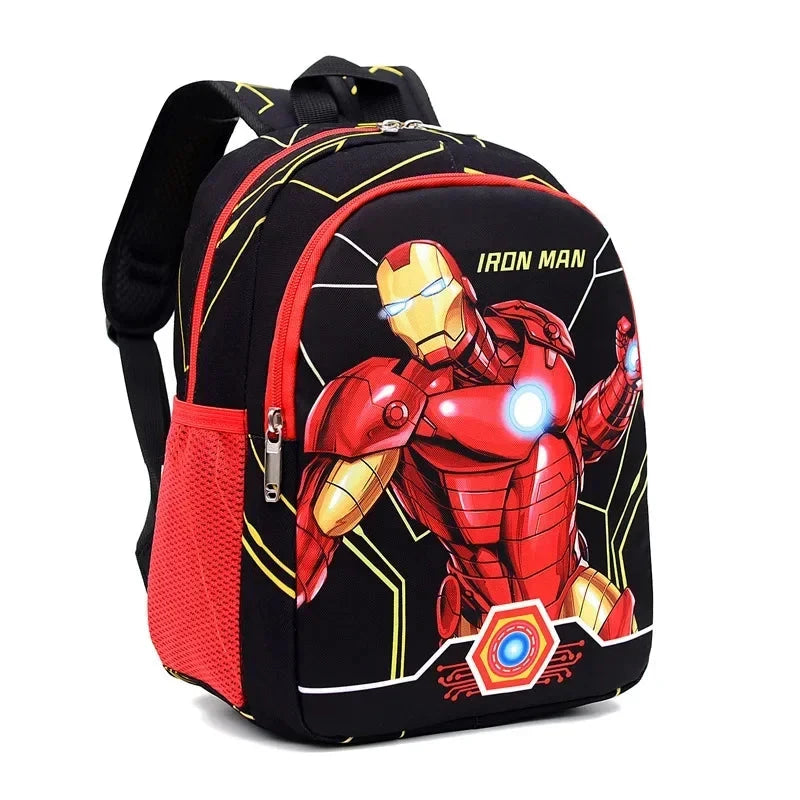 Children schoolbag Spiderman backpack weight-reducing kindergarten Iron Man backpack boys and girls cartoon backpack GlowCart