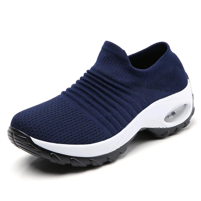 Women Walking Trainers Fashion Fly Weaving Sock Sneakers GlowCart