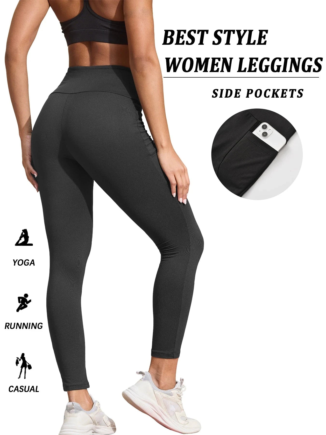 Super Soft Sports Leggings With Pockets For Women High GlowCart