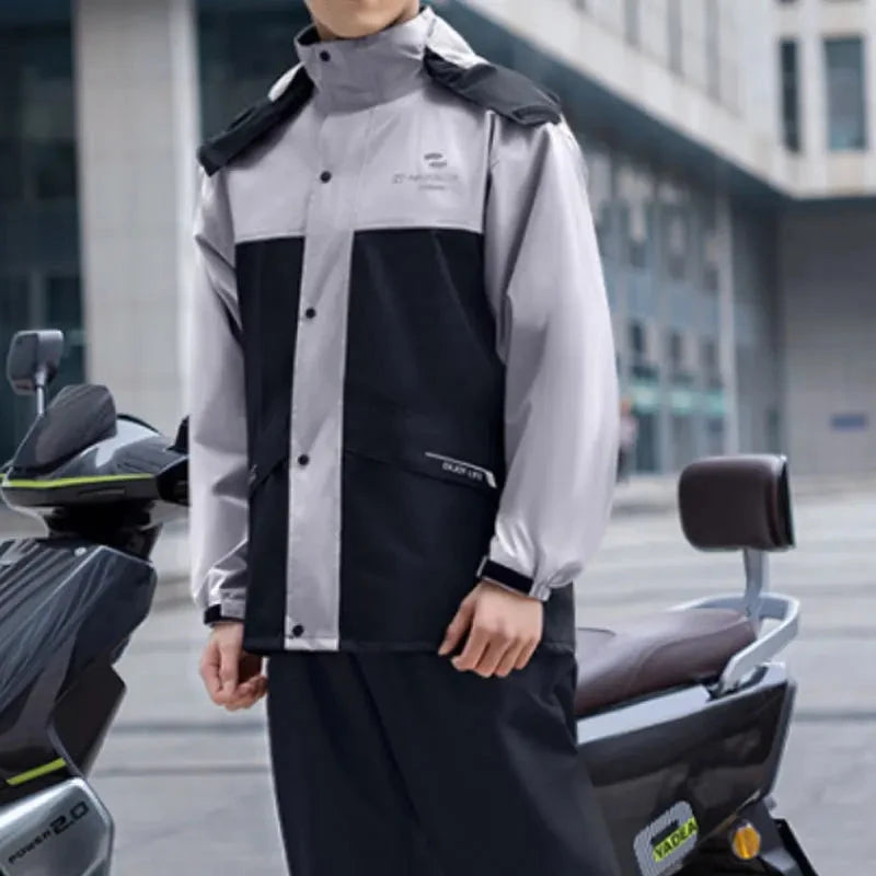 Motorcycle Raincoat Suit Rainstorm Prevention Jacket Pants GlowCart