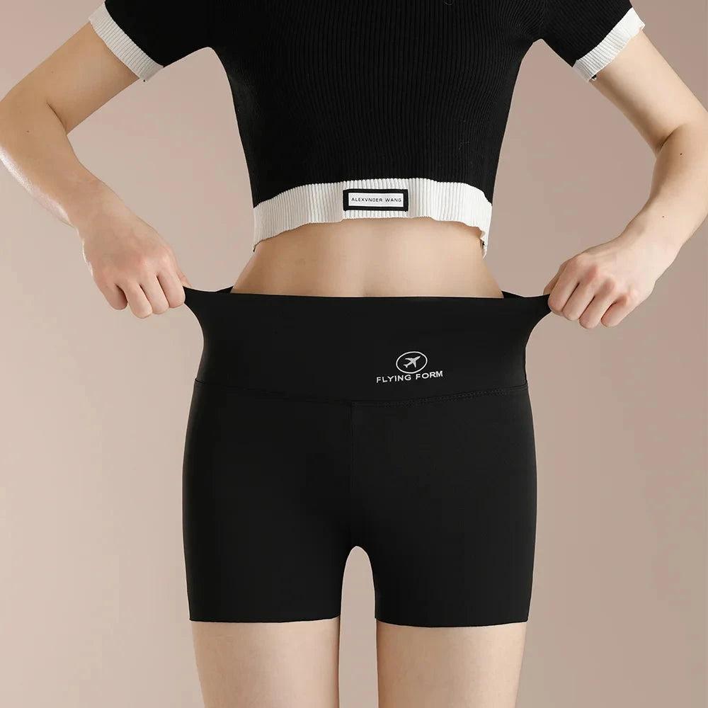 Women Thread Slim Shorts High Stretch Seamless Yoga Leggings Summer Ladies Girls High Waist Running Cycling Gym Sports Shorts GlowCart