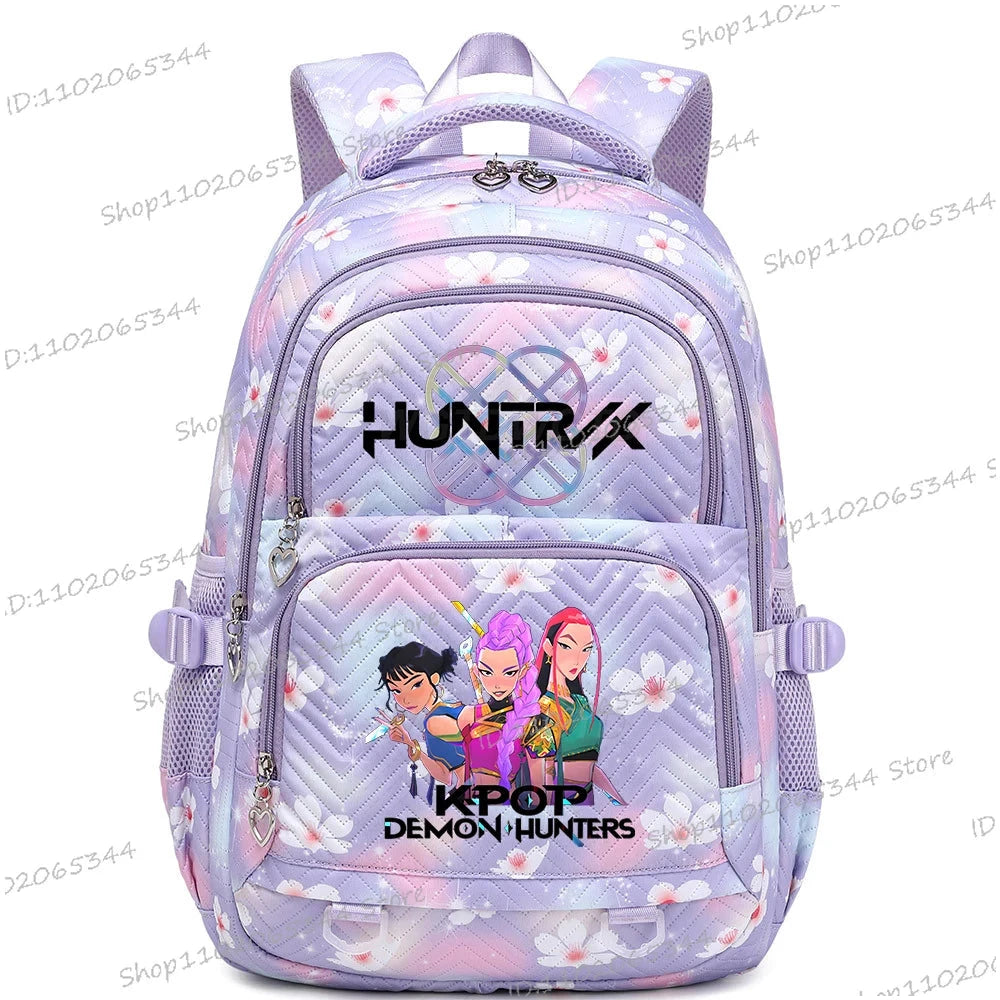Cute Cartoon Backpack Kpop Demon Hunters Student Teenage GlowCart