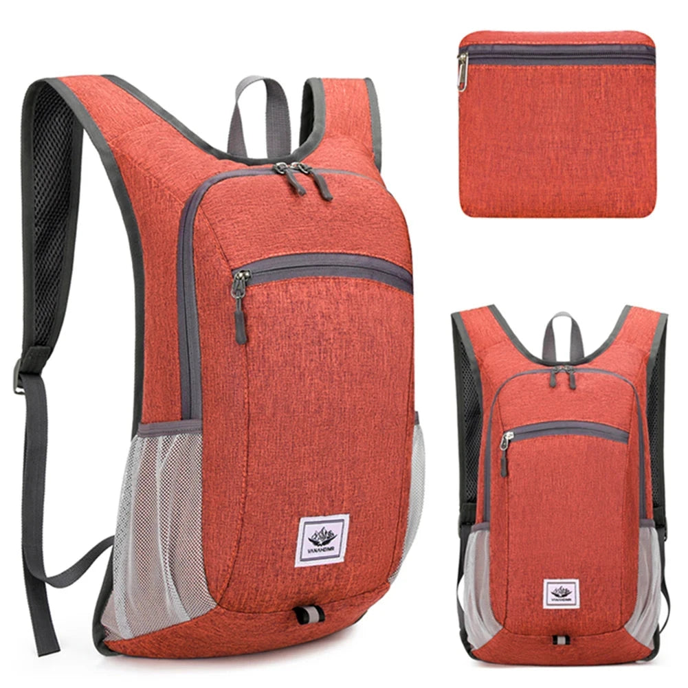 15L Portable Foldable Backpack Folding Mountaineering Bag GlowCart