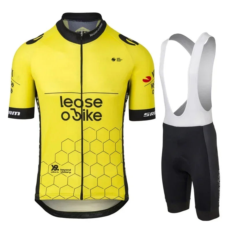 Team 2025 Men's Cycling Clothing Summer Bicycles Jersey Sets Mountain Bike Bib Shorts Triathlon Maillot Shirts Ciclismo GlowCart