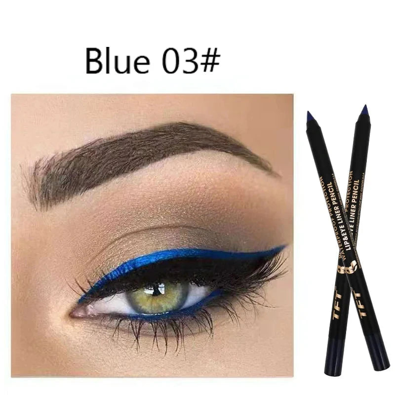 Long Lasting Eyeliner Pencil Colourful Pigment Waterproof GlowCart