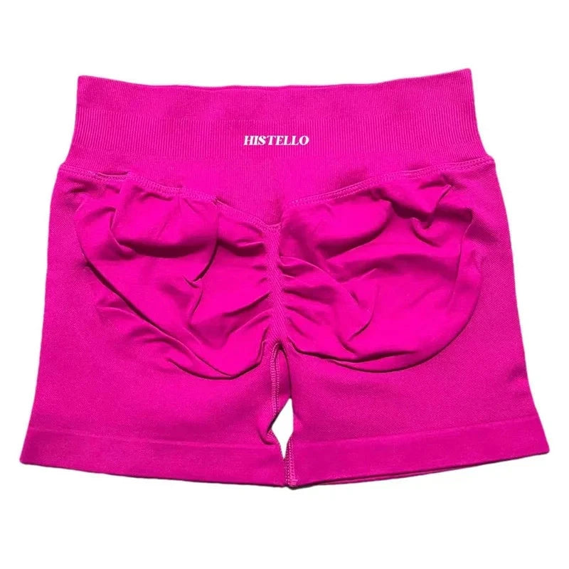 HISTELLO Impact Shorts Df Substitute High Waist Women Yoga Workout Short Seamless Leggings Stretch Fitness Running Gym Shorts GlowCart