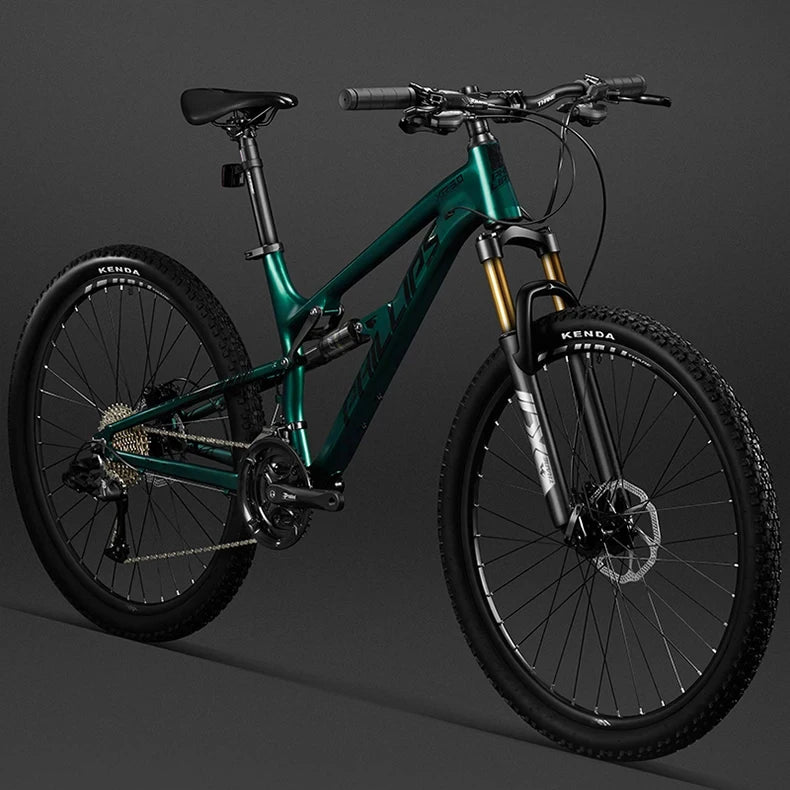 26/27.5 inch mtb Soft Tail DH Mountain Bike 27/33 speed Cross Country Bicycle aluminum alloy Full Suspension Downhill bicicleta GlowCart