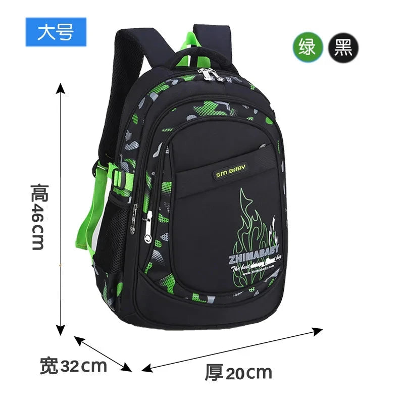 Waterproof Lightweight School Backpack for Kids 6-12 Years Durable Large Capacity Student Bookbag Boys Girls254 GlowCart