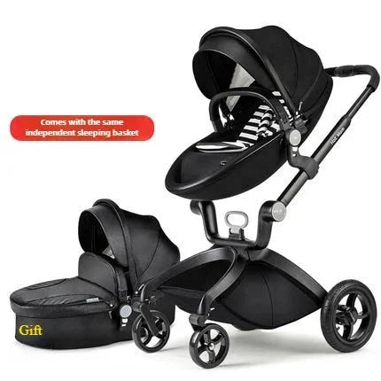Hotmom stroller High landscape can sit and lie down Folding lightweight British two-way baby stroller Adapt to 0-4 years old GlowCart