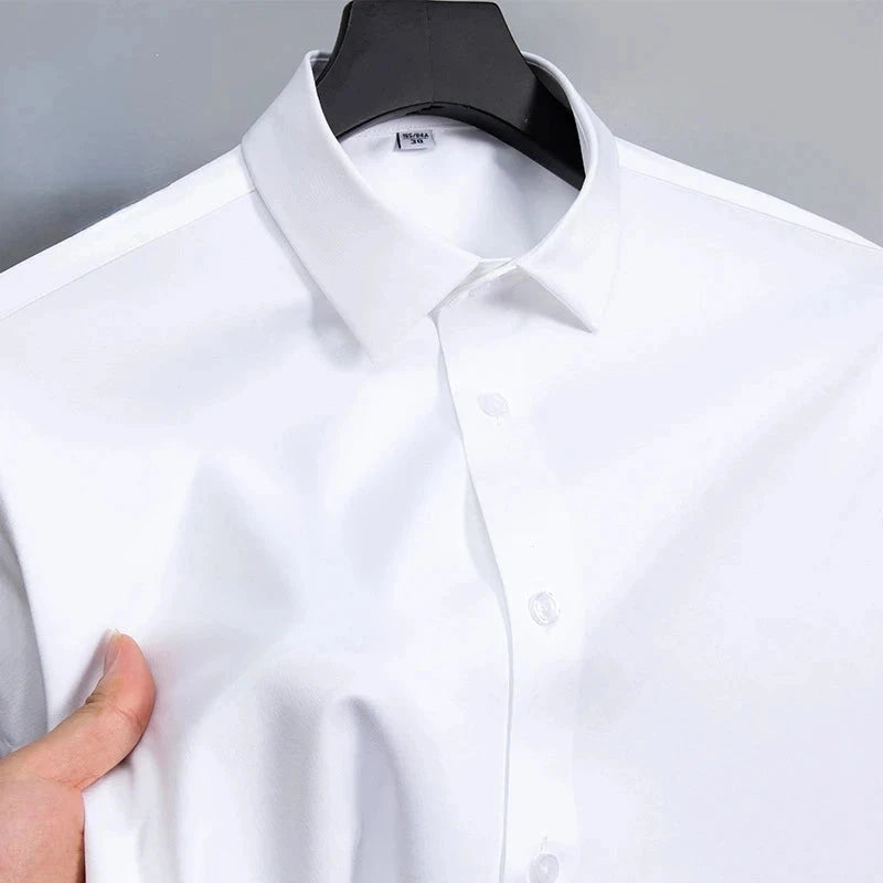 New Anti-Wrinkle Men Shirts Long Sleeve Dress Shirts For Men GlowCart