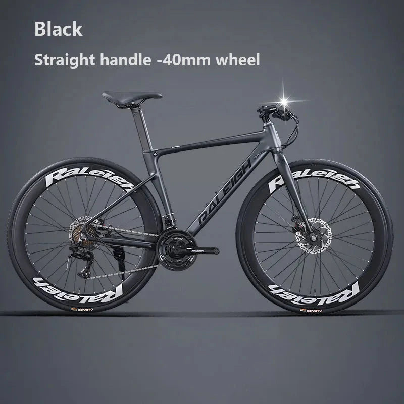 Aluminum Alloy Gravel Road Bicycle ,16/18/24/27 speed Racing Bike with 40/60mm wheel,Gravel Bike For Man Women Adult Student GlowCart