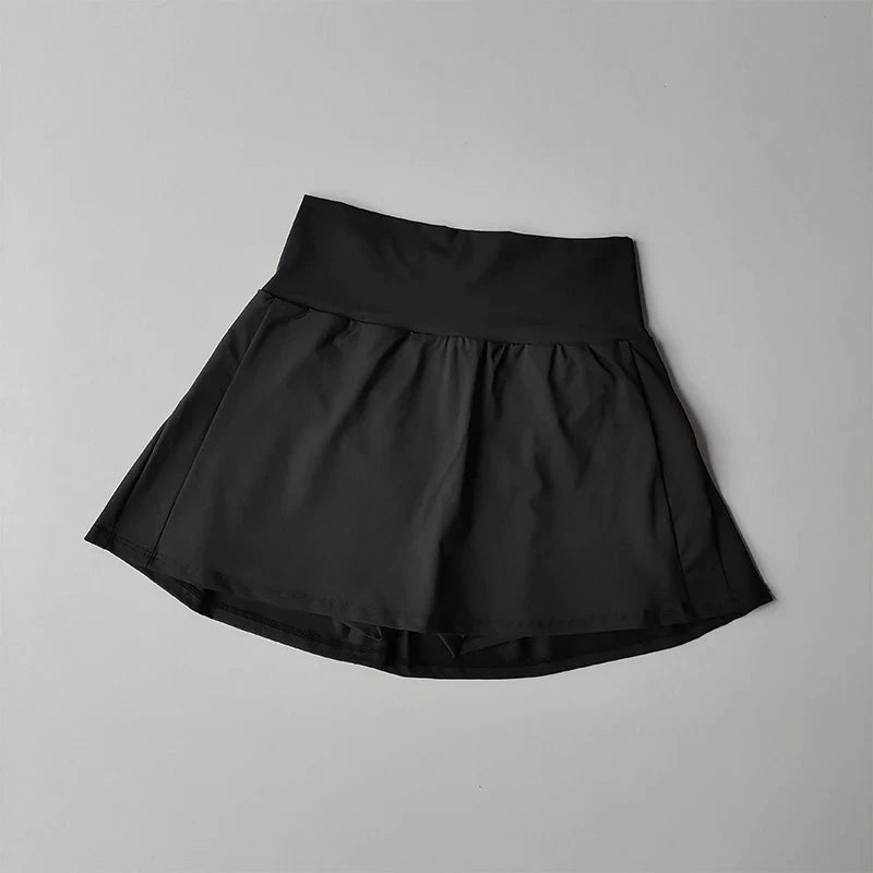 Summer High Waist Sports Short Skirt Lined Shorts Fitness GlowCart