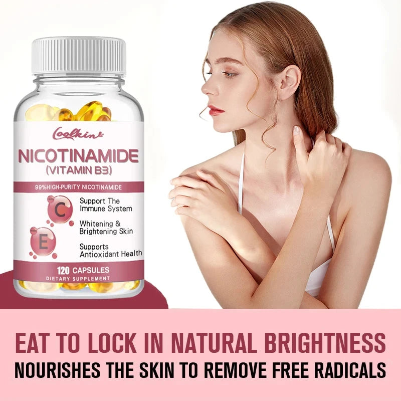 Niacinamide Whitening Capsules - Supports Skin Cell Health GlowCart