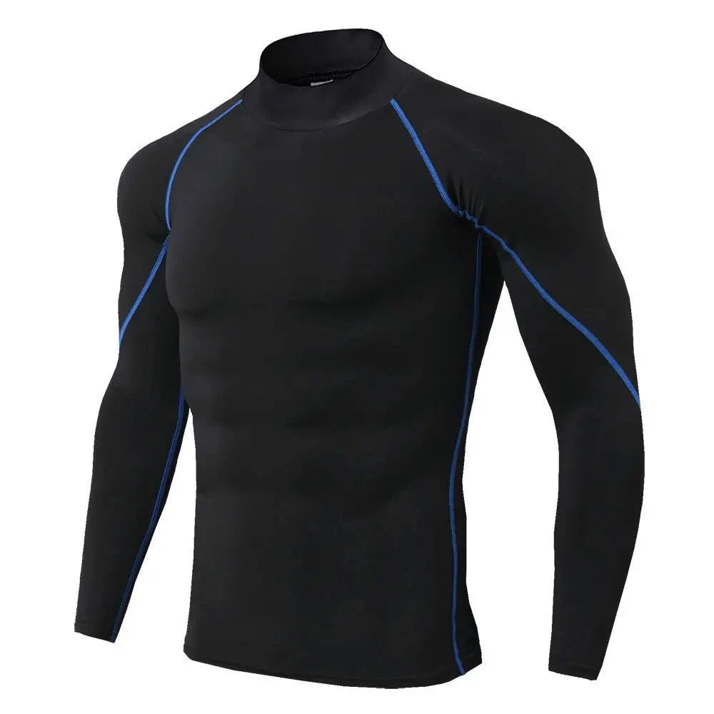 Men Sport T-shirt Quick Dry Bodybuilding Running Shirt Long GlowCart