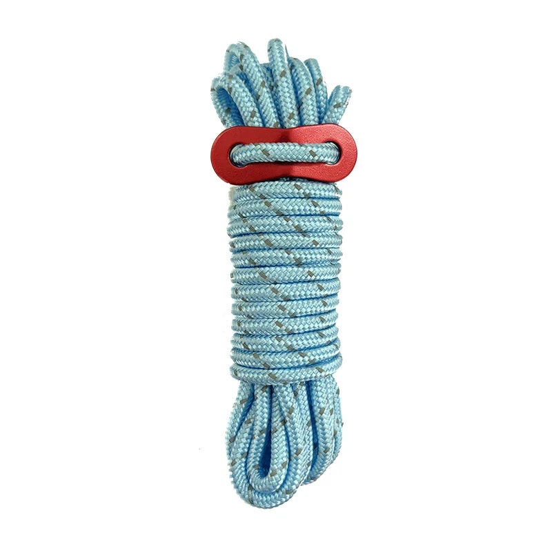 4M 6mm Reflective Guyline Tent Rope Multifunction Paracords GlowCart