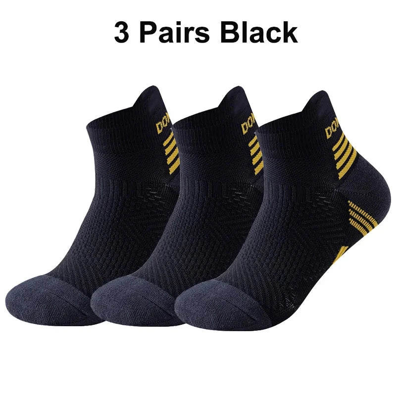 3/1Pairs Sport Compression Ankle Socks Men Women Professional Low Cut Fitness Marathon Running Outdoor Deodorant Breathable Sox GlowCart