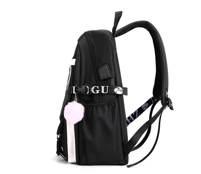 KPop Demon Hunters Backpack USB Charging Youth School GlowCart
