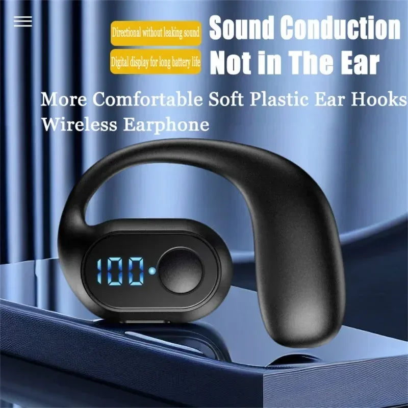 Bluetooth 5.3 Headphone TWS Wireless Ear Hook Earphone HiFi