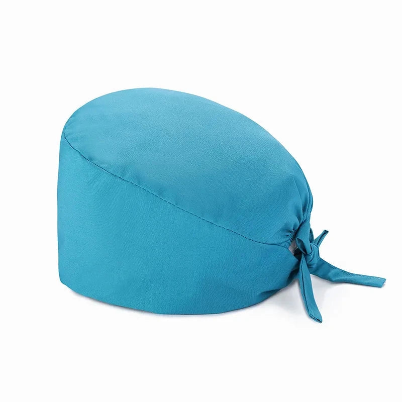 Unisex Women Scrub Nurse Caps Solid Color Adjustable GlowCart