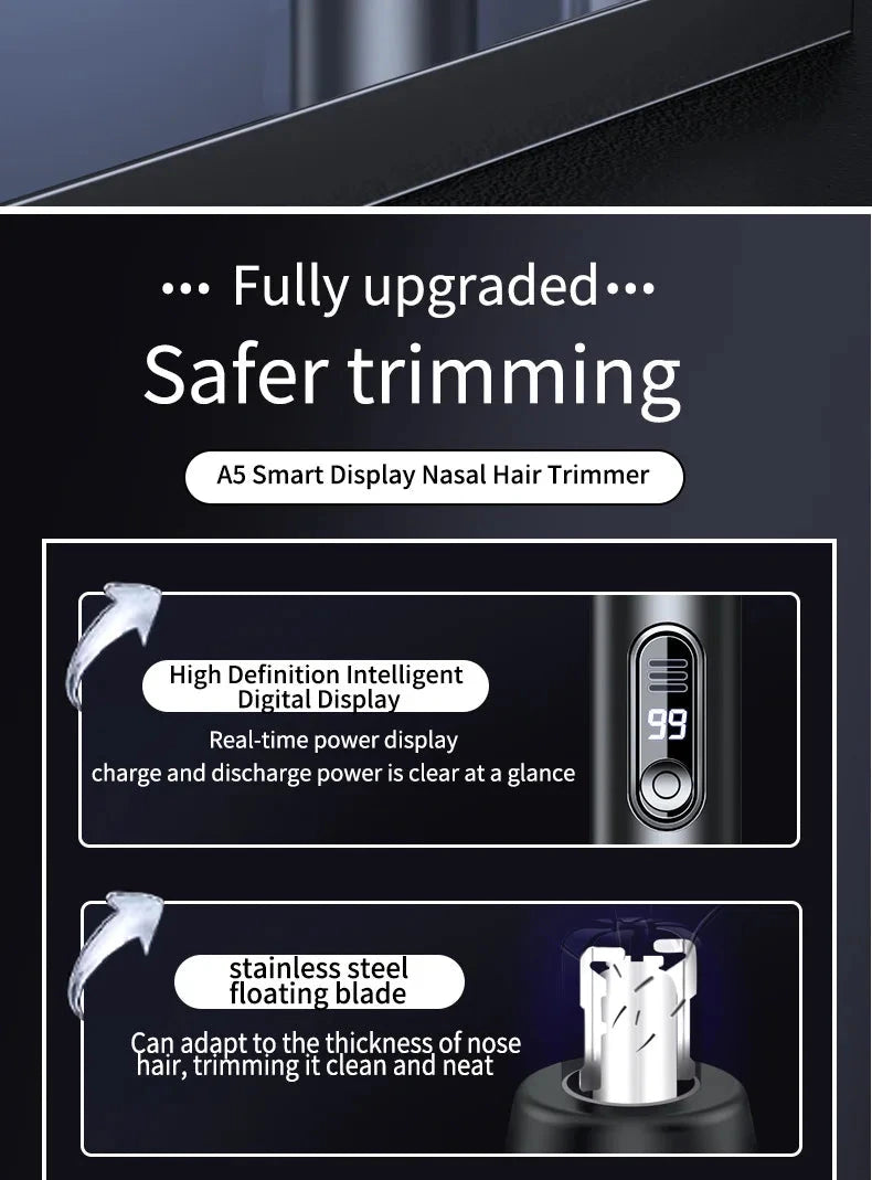 Mini Pocket Nose Hair Trimmer Painless Clipper Nose Ears GlowCart