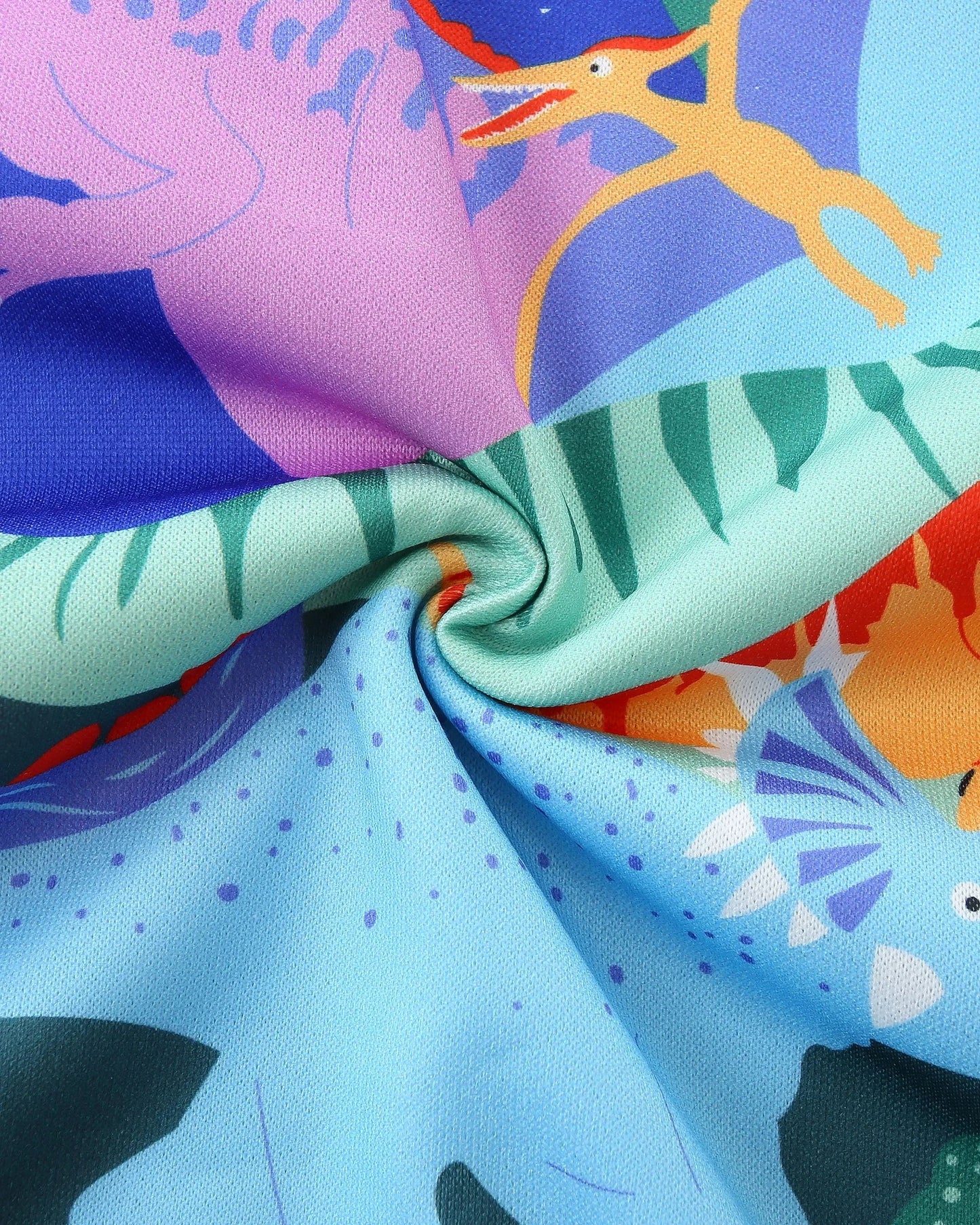 Boys' Colorful Dinosaur Print Sweatshirt - Soft Polyester Crewneck Pullover for Toddlers & Kids GlowCart