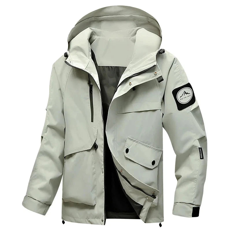 Men's Lightweight Waterproof Rain Jacket Autumn Shell Hooded GlowCart