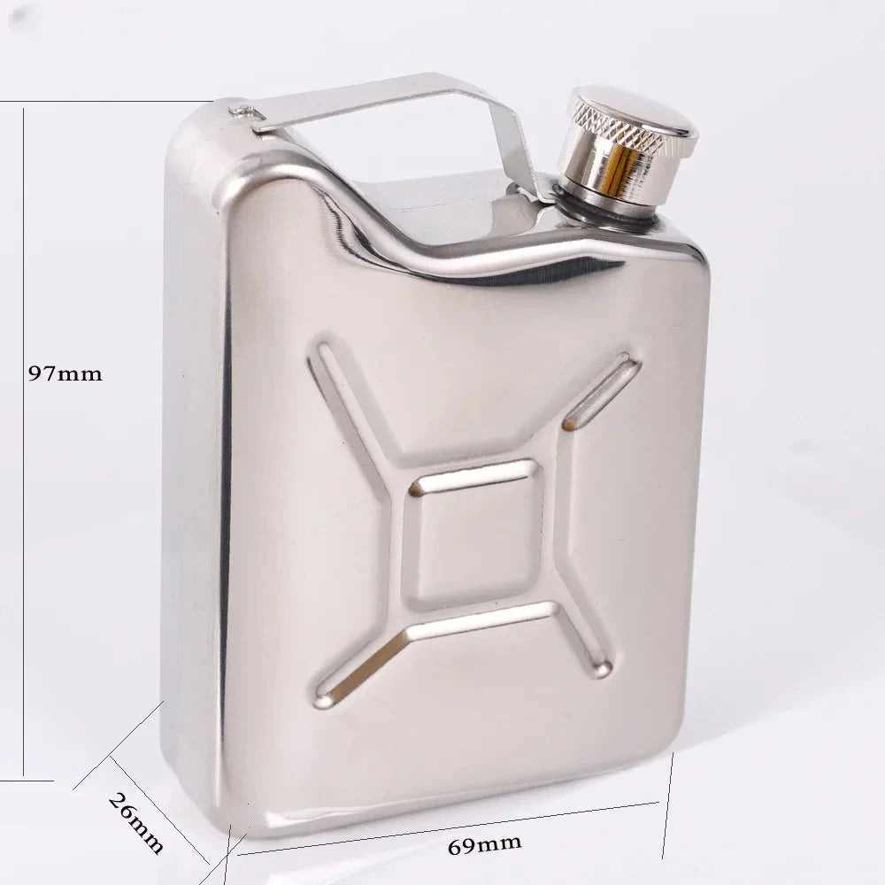 1PC Portable High Quality Wine Whisky Pot Bottle Hip Flasks Drinker Alcohol Bottle Drinkware Stainless Steel Water Reservoir GlowCart