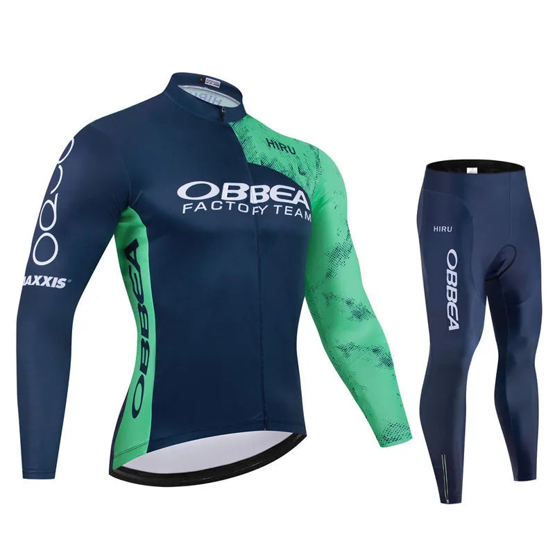 Hiru Summer Spring and Autumn Long Sleeve Bike Clothing Set Bicycle Mountain 2026 Team Cycling Jersey Maillot Ropa Ciclismo GlowCart