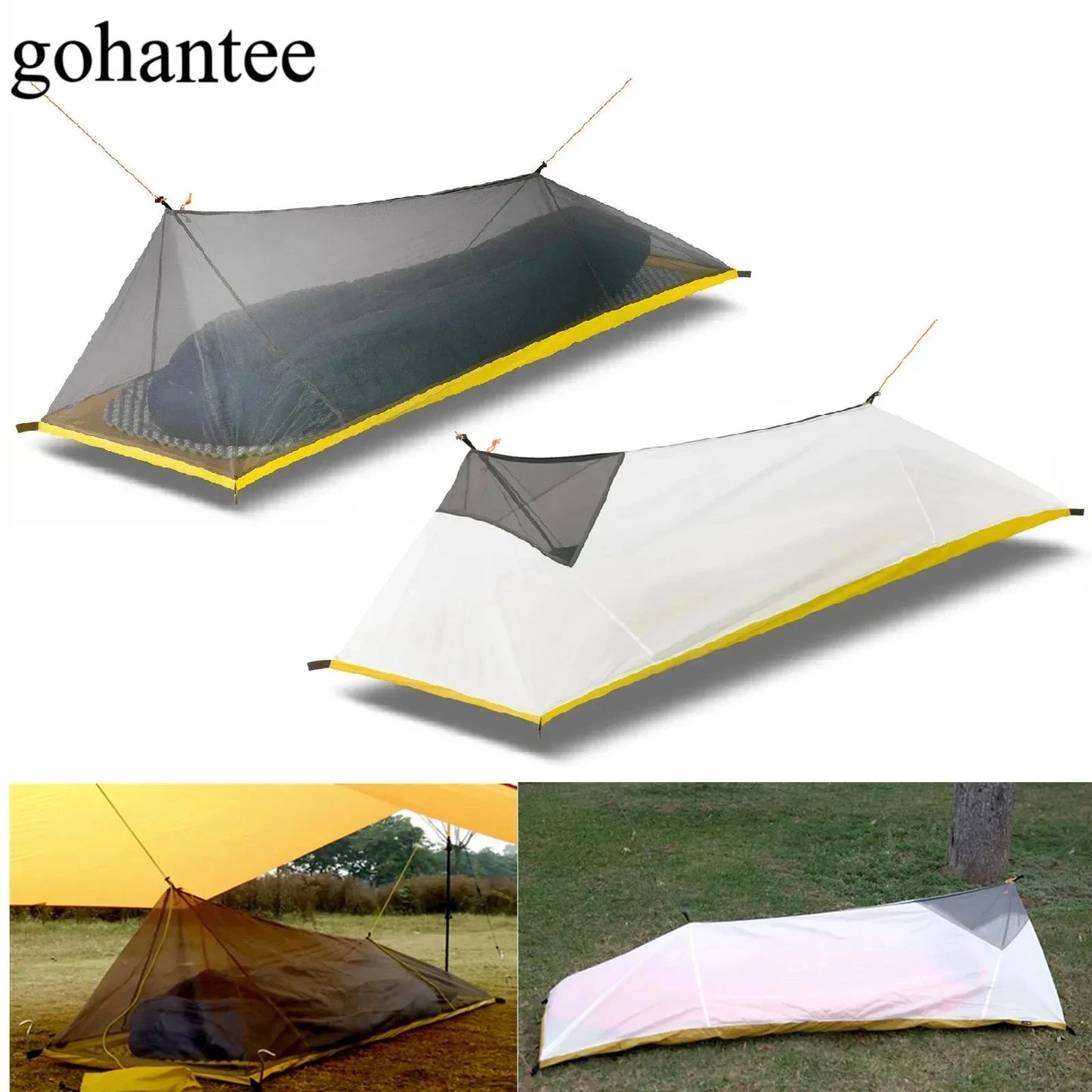 230g/260g Ultralight 1 Person Outdoor Camping Tent Summer GlowCart