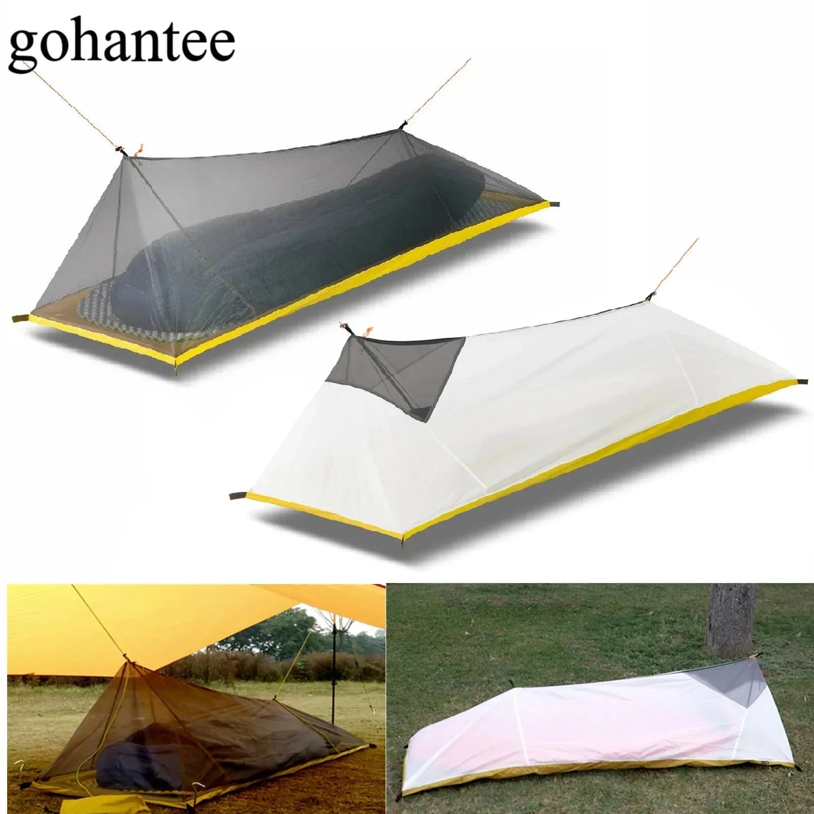 230g/260g Ultralight 1 Person Outdoor Camping Tent Summer GlowCart