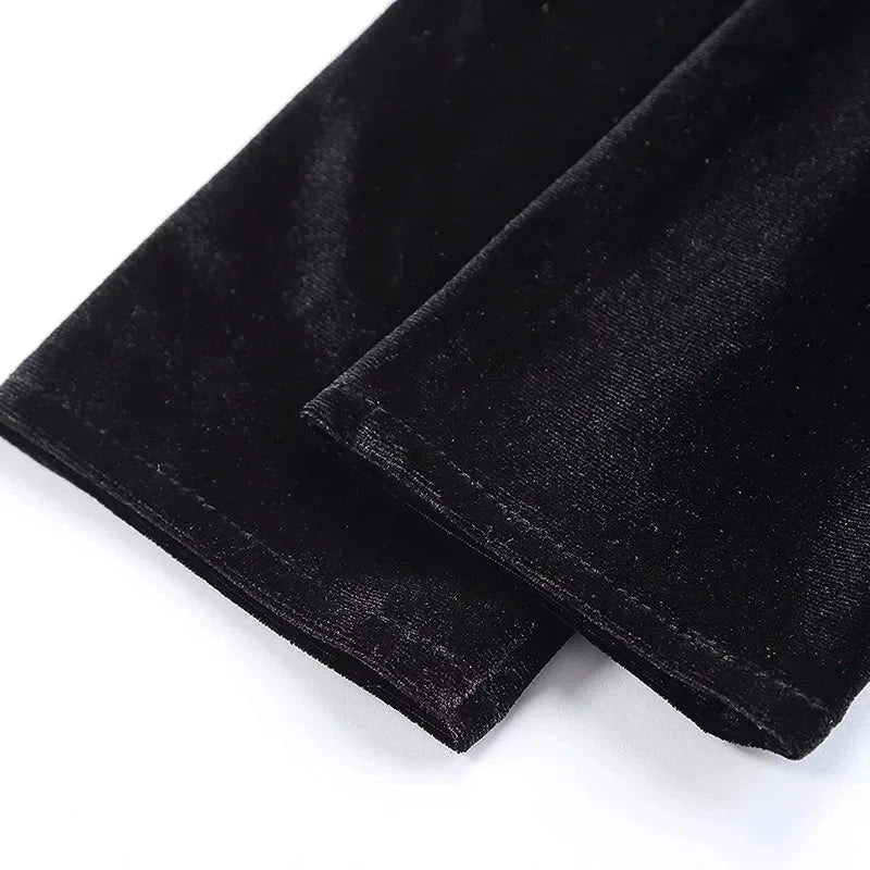 4-colors Classic Adult Black Burgundy Velvet Opera/Elbow GlowCart