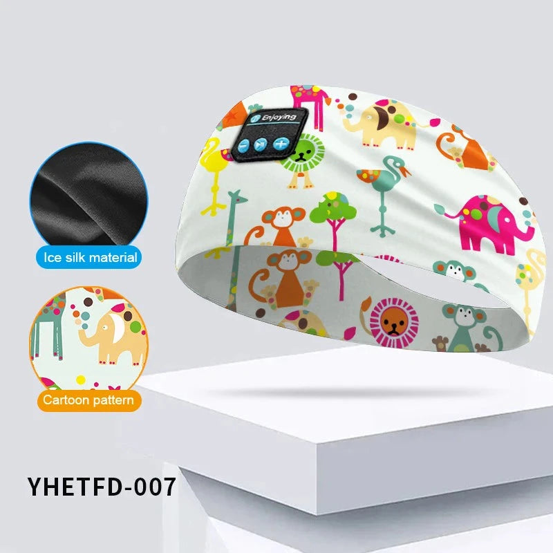 Kids Bluetooth Headphone Music Sport Headband Sleep Mask GlowCart