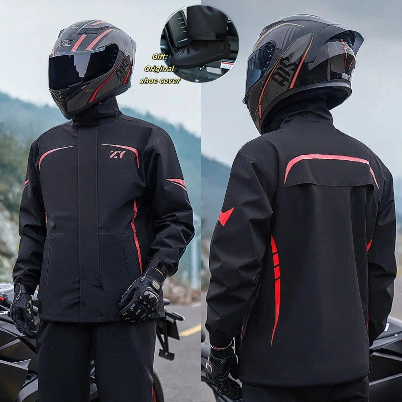 Rain Proof Riding Suit Motorcycle Raincoat for Men and Women GlowCart