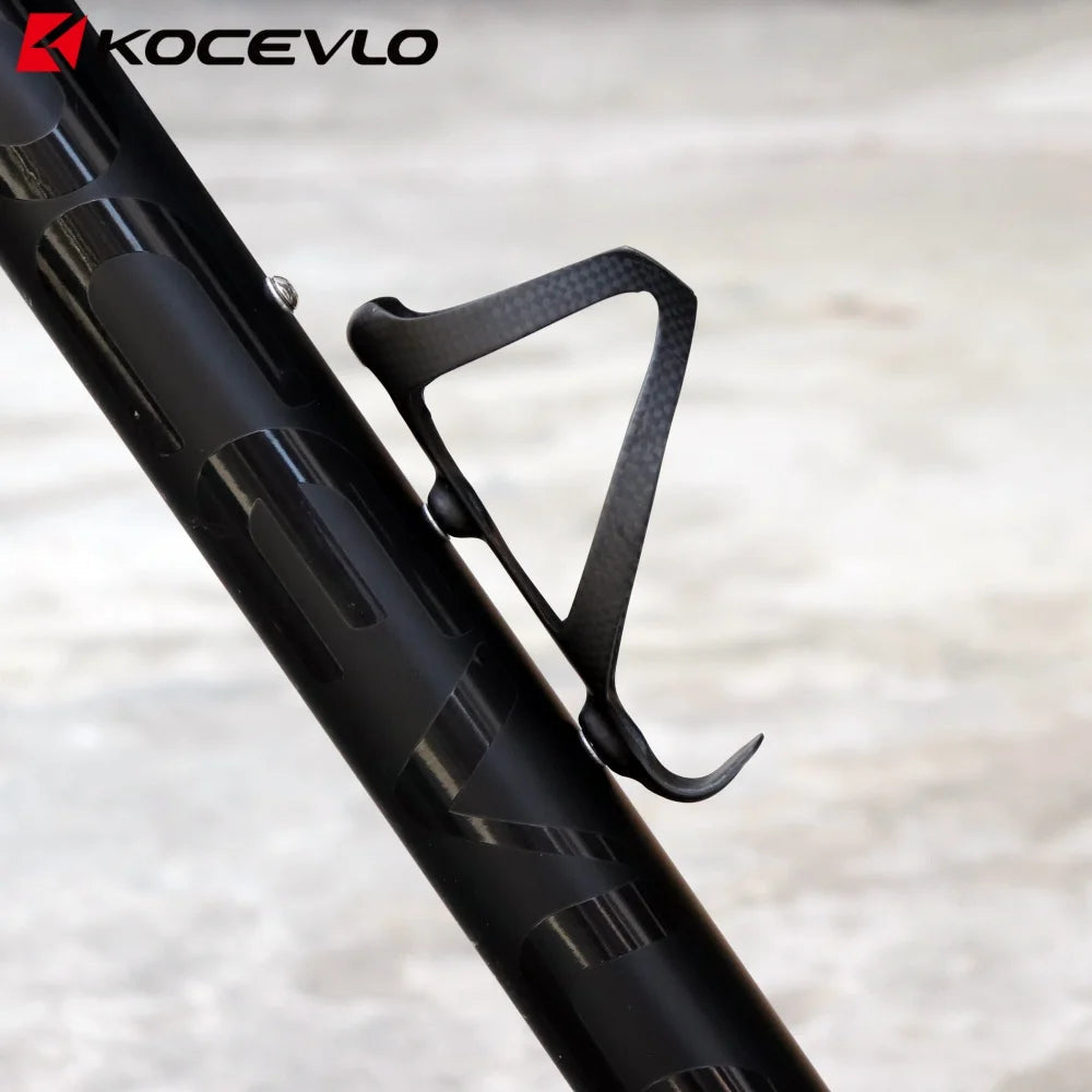 KOCEVLO RXL Lightweight Bicycle Bike Cycling Carbon Bottle Cage 22g Mtb Holder Black 3K carbon Matt GlowCart