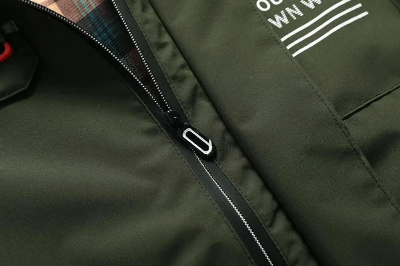 Man Trench Coat Windproof Waterproof Men's Outdoor Jacket GlowCart