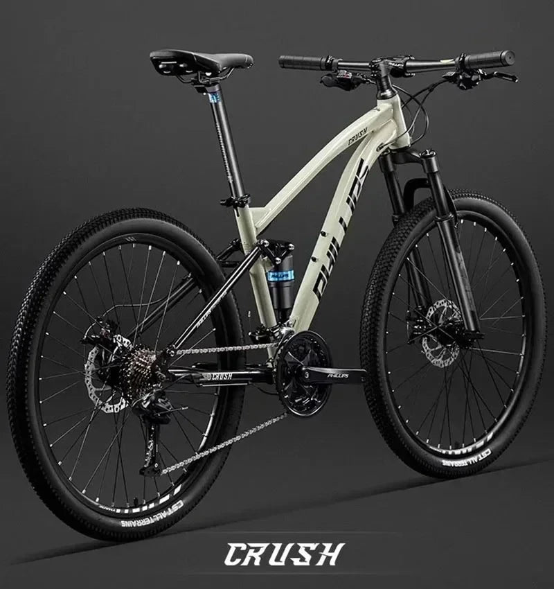 Downhill Full Suspension Mountain Bicycle 24/26/27.5inch Soft Tail Dual Shock Absorber Mountain Bike Cross Country DH Bike GlowCart