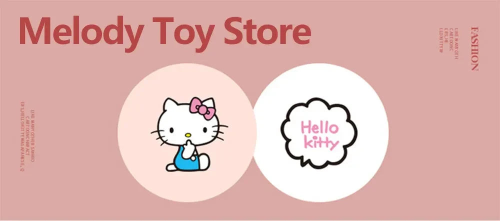 25cm Anime Sanrio Plush Doll Toys  Kawaii Hello Kitty Kuromi GlowCart