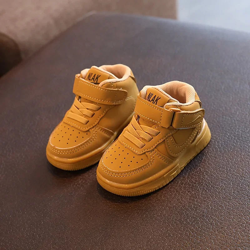 Casual Children's Sneakers Boys Girls Fall 2024 New Antislam Baby Shoes Walking Shoes Rubber Sole Comfortable Fit For Kids GlowCart