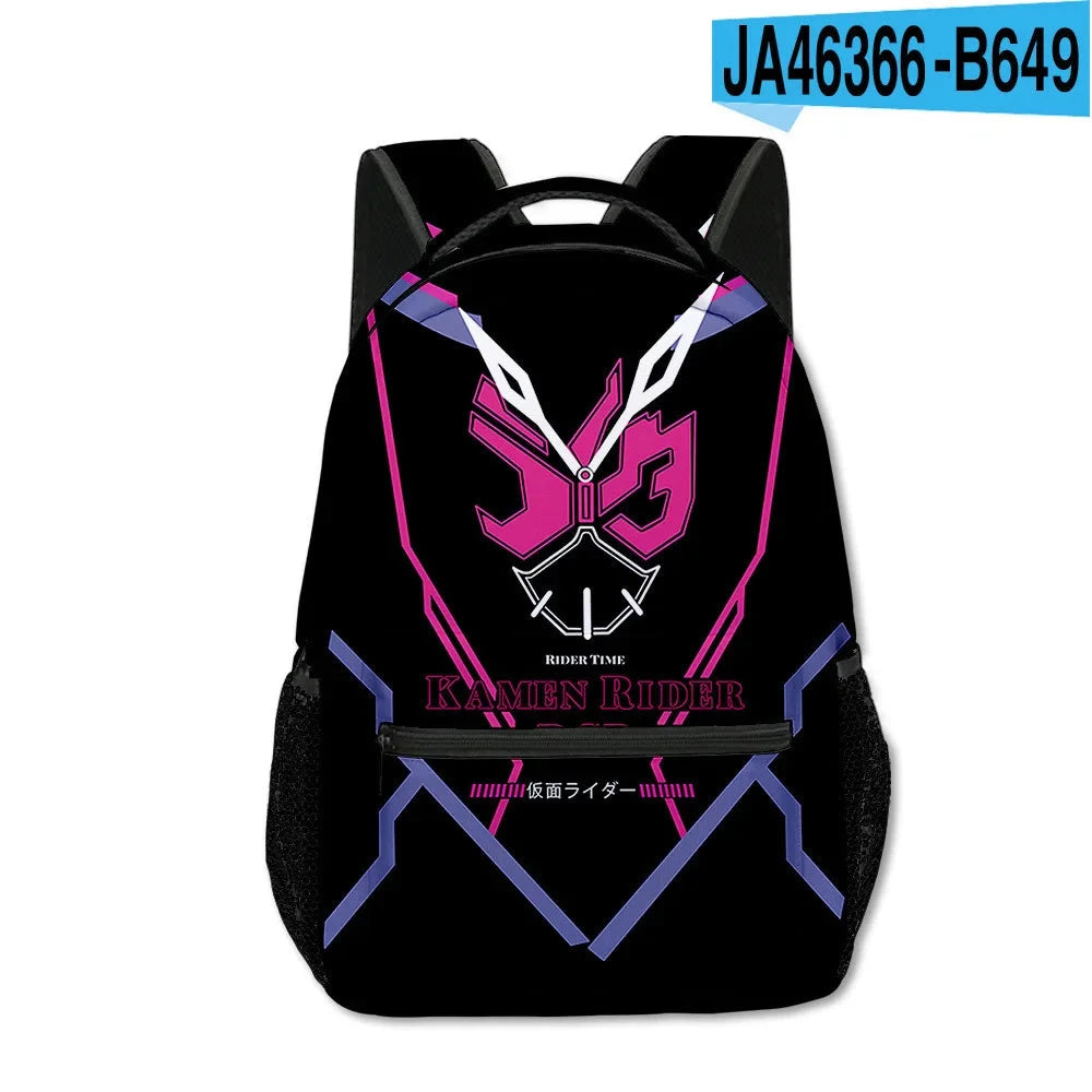 Cartoon Popular Funny Kamen Rider student Bookbag Notebook GlowCart