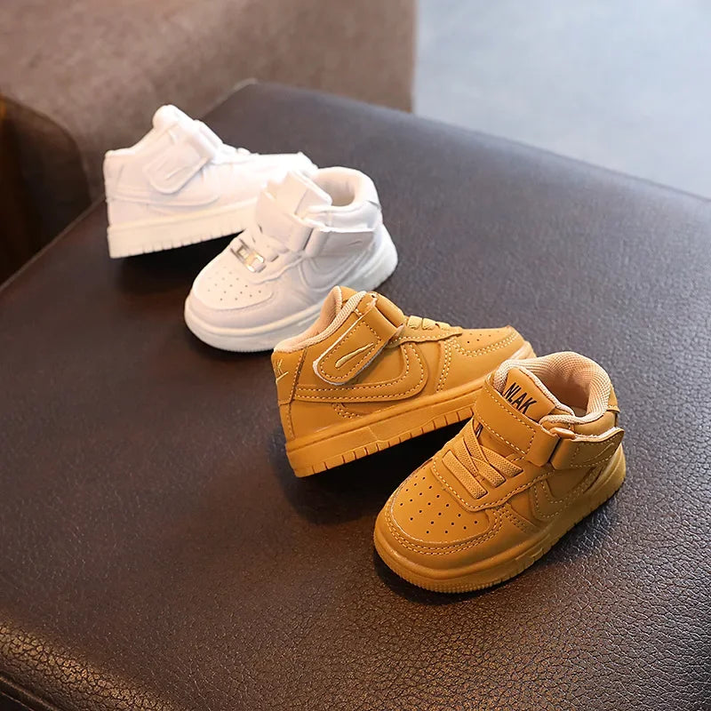 Casual Children's Sneakers Boys Girls Fall 2024 New Antislam Baby Shoes Walking Shoes Rubber Sole Comfortable Fit For Kids GlowCart