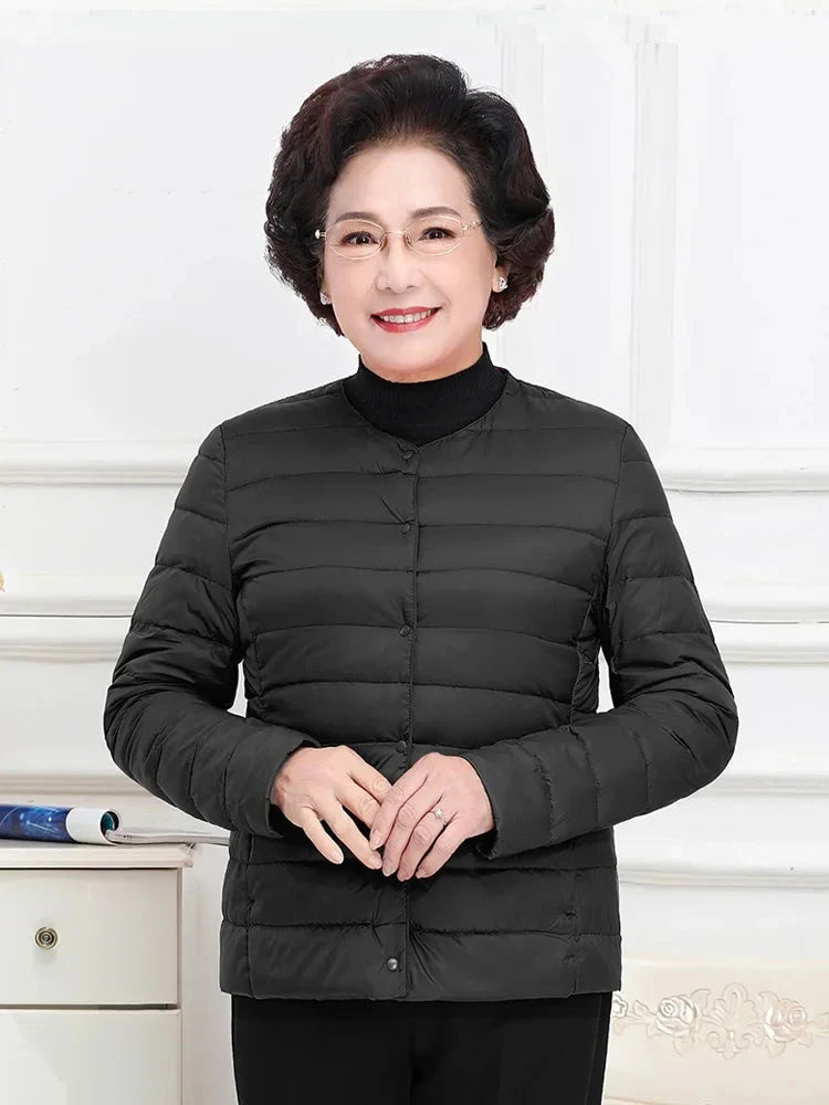 Woman Ultra Light Down Jacket Portable Parka Matte Fabric GlowCart