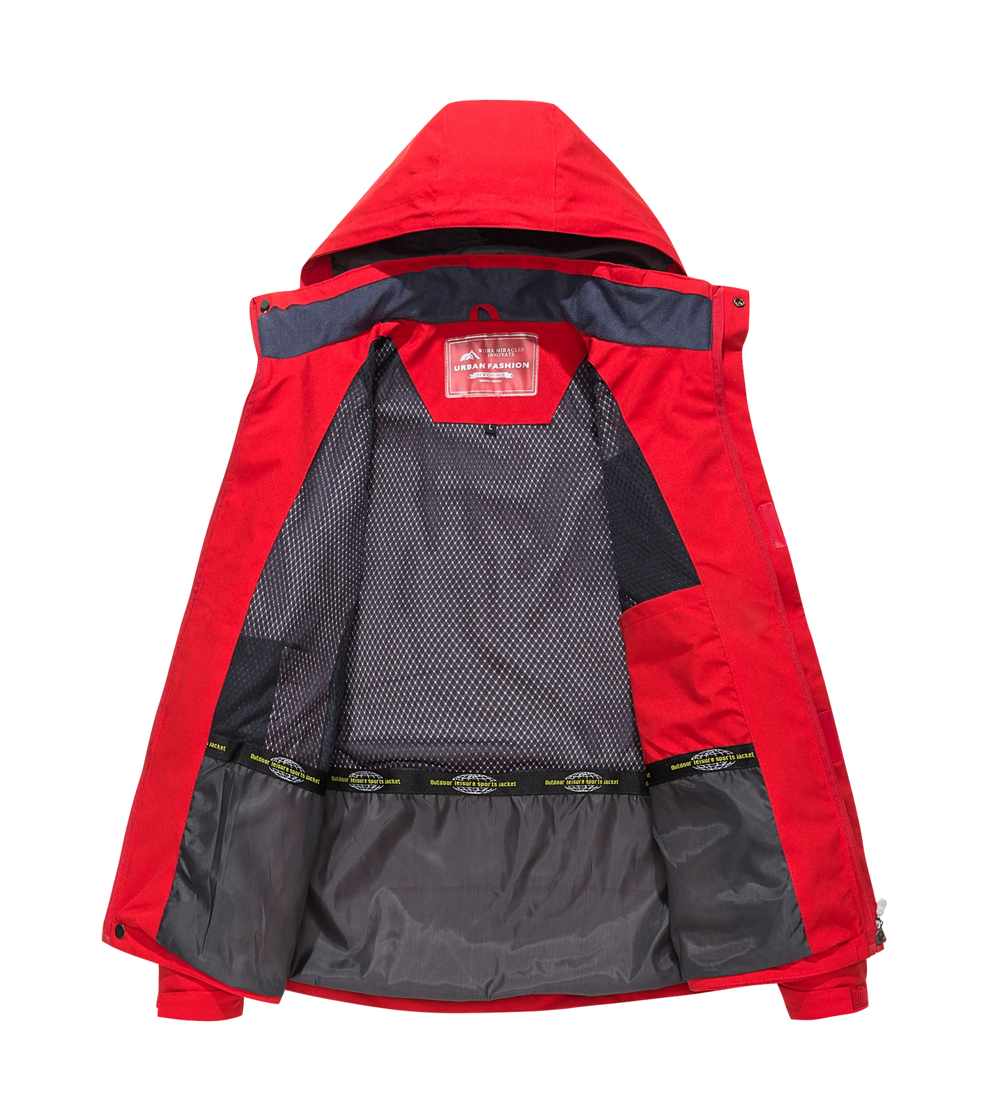 Men's Waterproof Hiking Jacket Large Size Windproof GlowCart