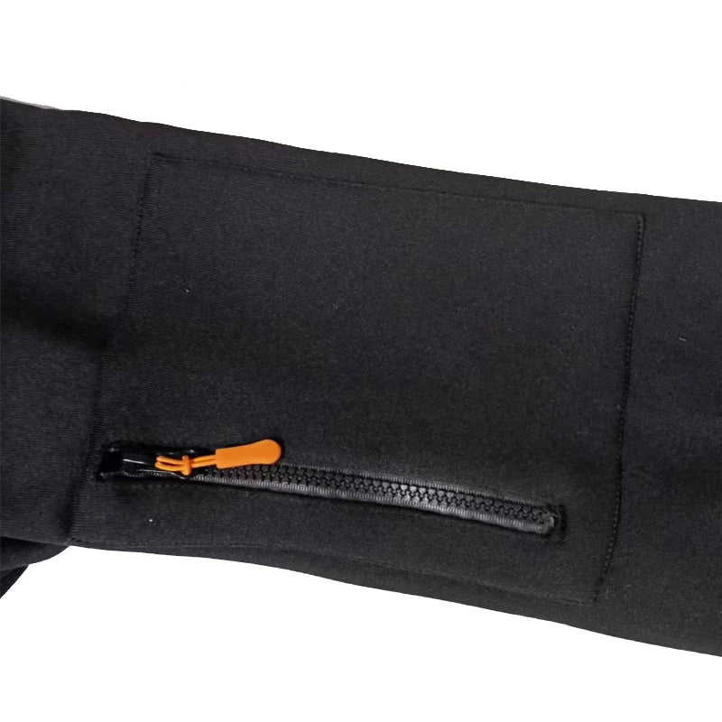 Autumn men's thick hoodie, sweatshirt, casual loose pullover, Harajuku long-sleeved zipper multi-pocket drawstring top for men GlowCart