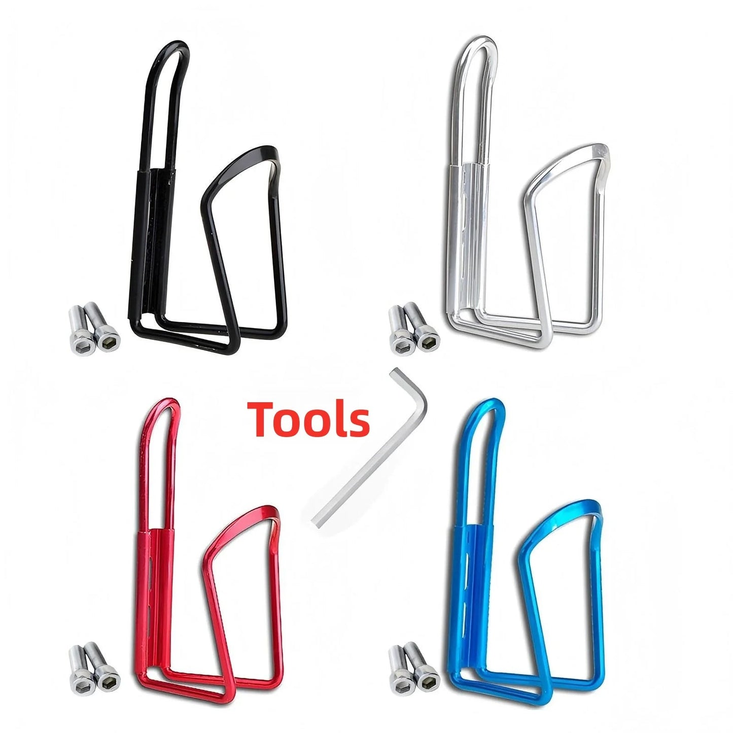 Aluminium alloy bicycle bottle cage, classic mountain bike accessories, bicycle bottle cage, bicycle bottle holder GlowCart