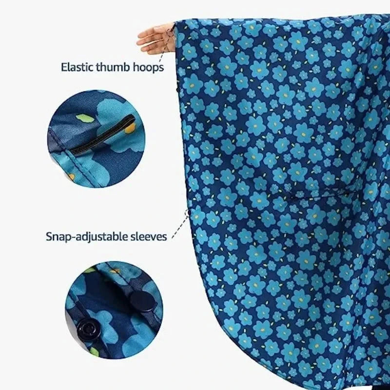 Hooded Rain Poncho Jacket Coat Waterproof Rain Poncho GlowCart