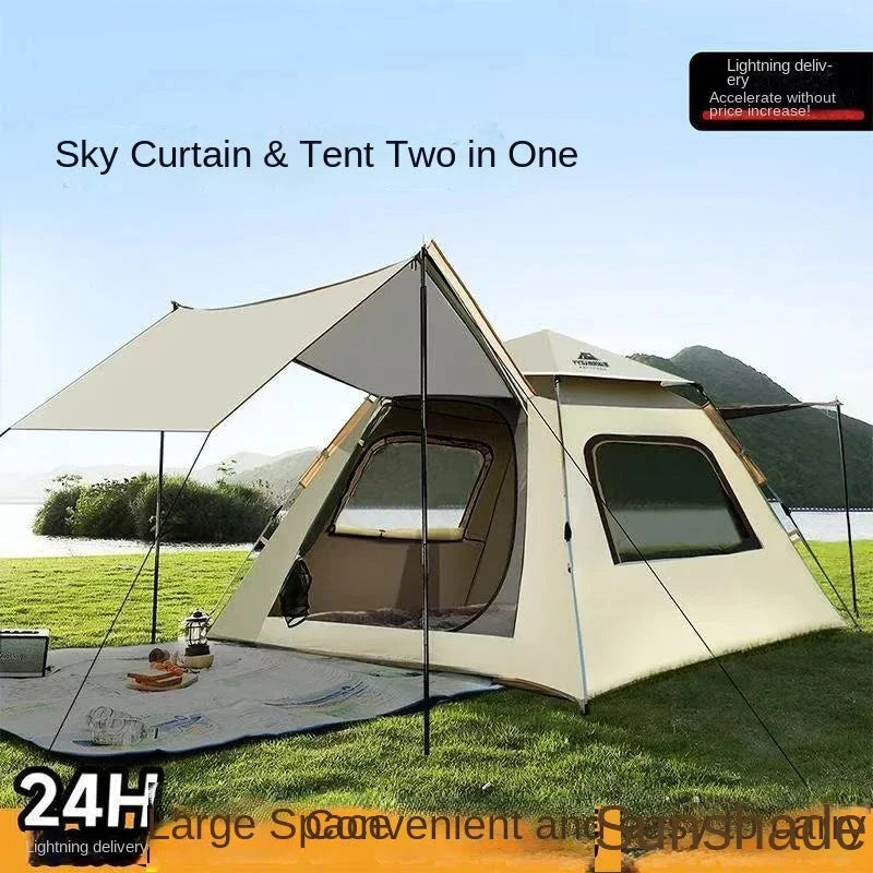 Outdoor Portable Tent With Easy Folding Thick Shading GlowCart