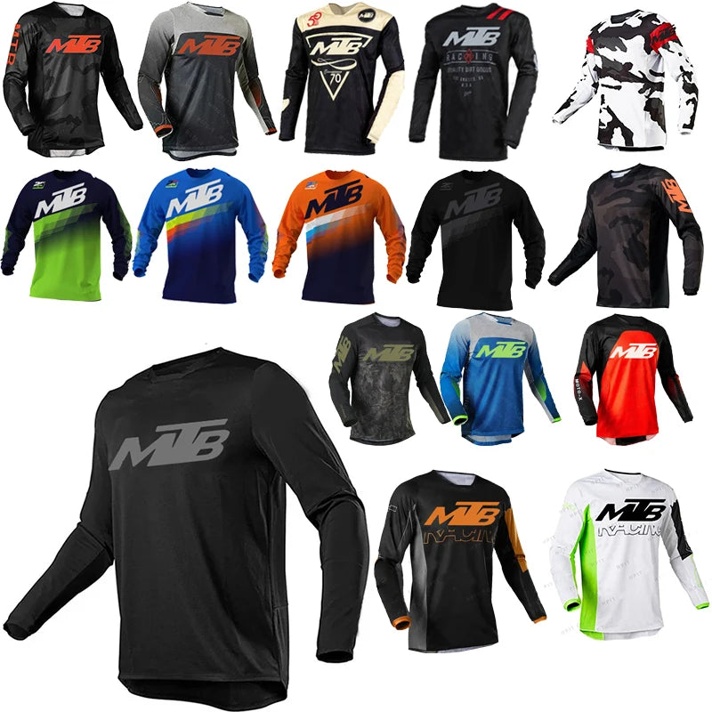 2025 New Motocross Mountain Enduro Bike Clothing Bicycle Moto Downhill T-shirt Women Men Cycling Jersey MTB Shirts BMX GlowCart
