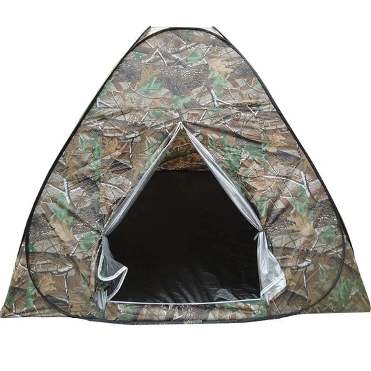 3-4persons Pop Up Tent Outdoor Travel Camping Camouflage GlowCart